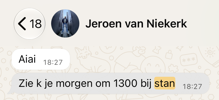 Oud WhatsApp-bericht 1